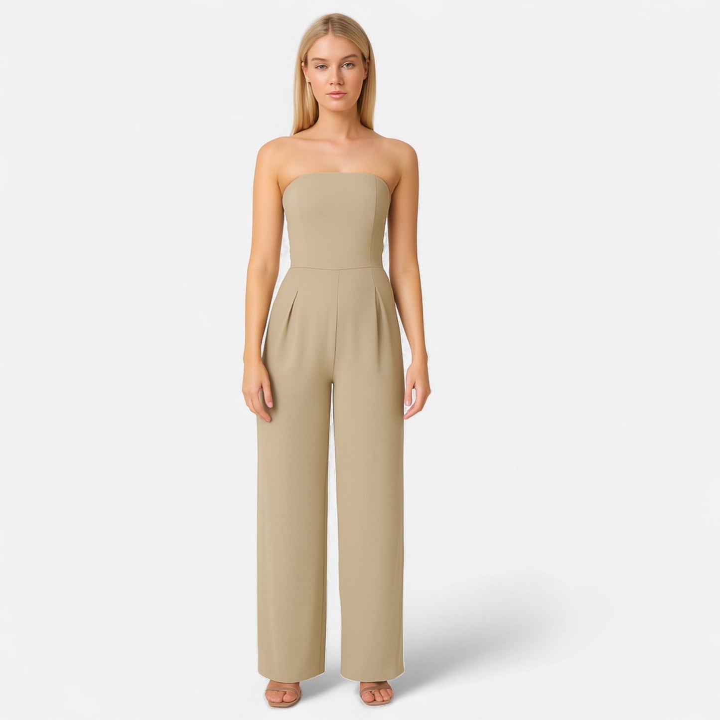 Mono Elegante sin Mangas para Mujer – Silueta Limpia con Sofisticación Atemporal y Estilo Contemporáneo