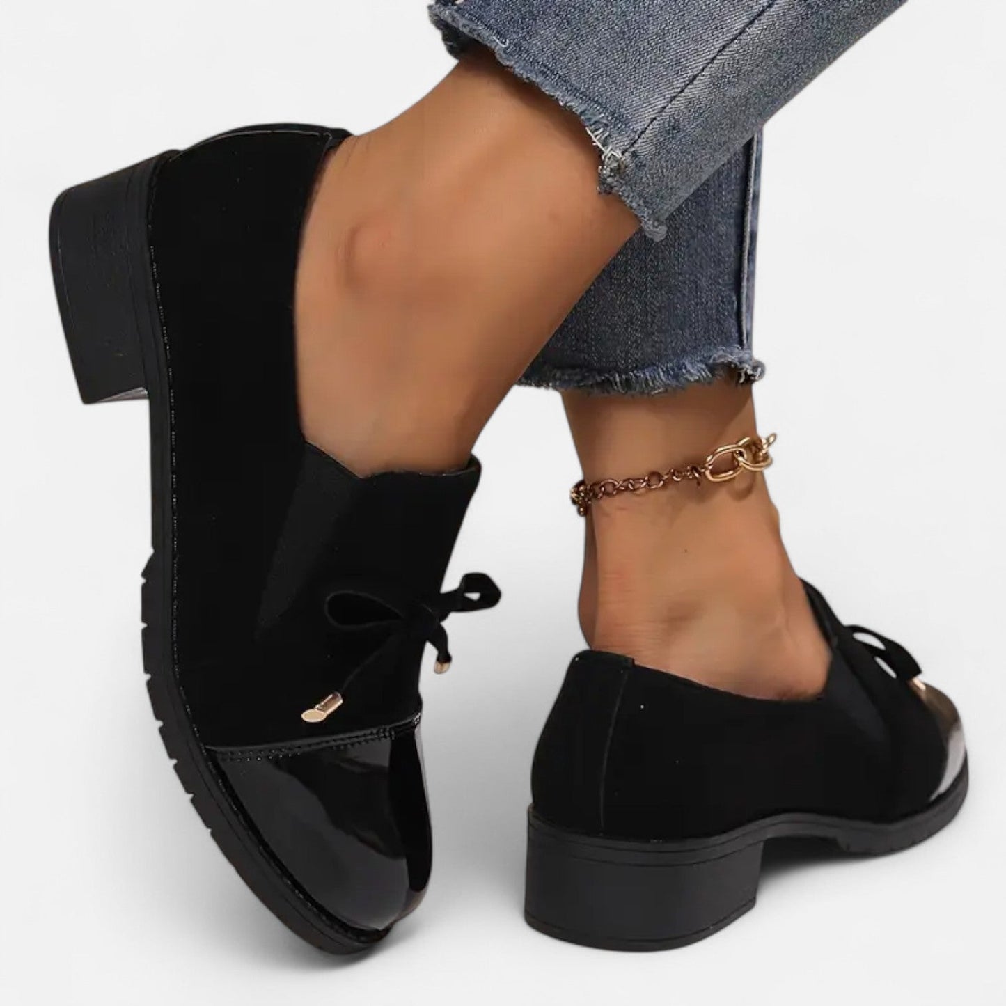 Mocasines Retro Lazo Mujer